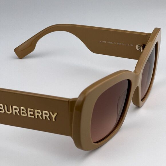 NEW Burberry BE4410 399013 Beige Pink Gradient Brown Square Women Sunglasses
